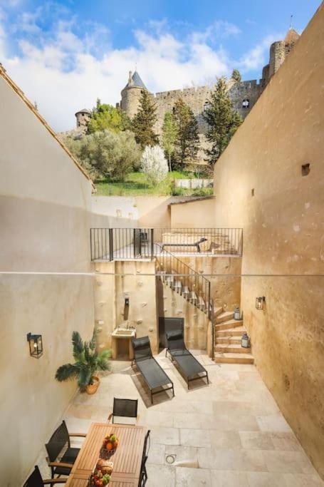Longue Vie A La Reine - Piscine - Chateau Carcassonne Dış mekan fotoğraf