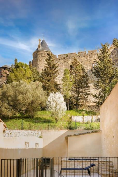 Longue Vie A La Reine - Piscine - Chateau Carcassonne Dış mekan fotoğraf